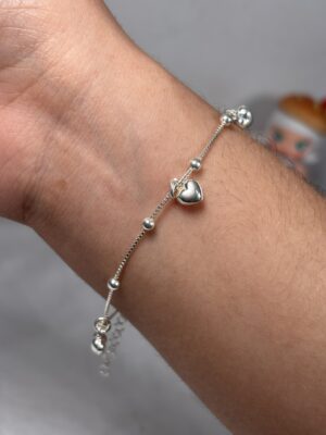 img_0823 Pulsera Veneciana Balines y Corazones
