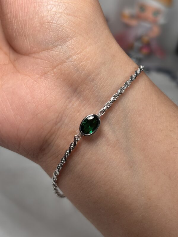 img_0830 Pulsera Lazo Verde oval