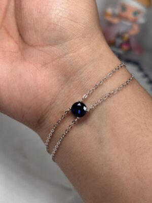 img_0844 Pulsera Doble Cadena Azul Nocturno