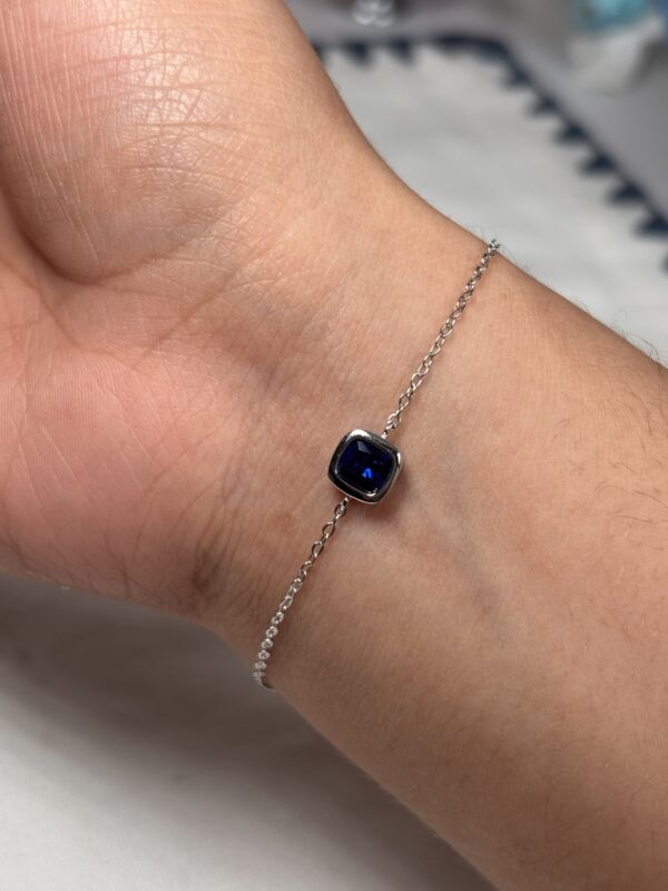 img_0857 Pulsera Cuadrado Azul Zafiro