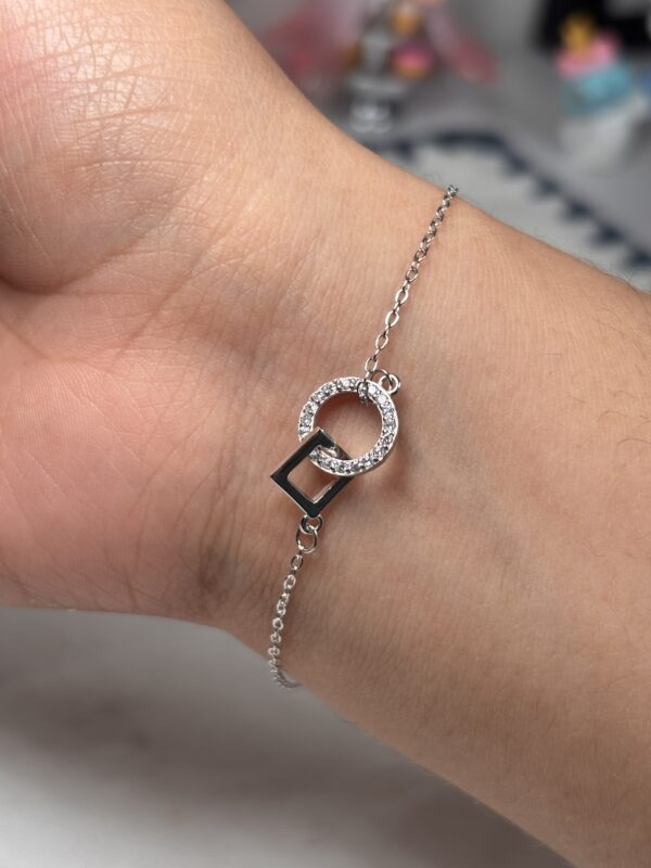 img_0865 Pulsera Círculo y Cuadrado Entrelazados