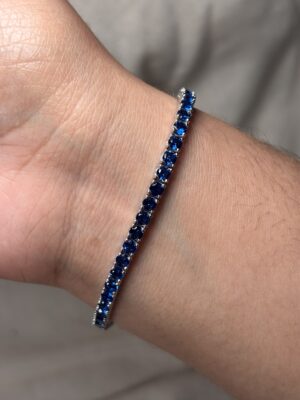 Pulso tennis azul navy 3mm 18.5cm