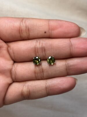 Topos redondos verde olivo