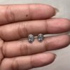 Topos virgen redondos azul con rosca de seguridad