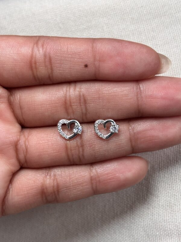 Topos corazon con circon