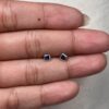 Topo rombo azul navy con rosca de seguridad
