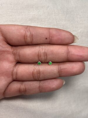 Topo mini redondo verde con rosca de seguridad