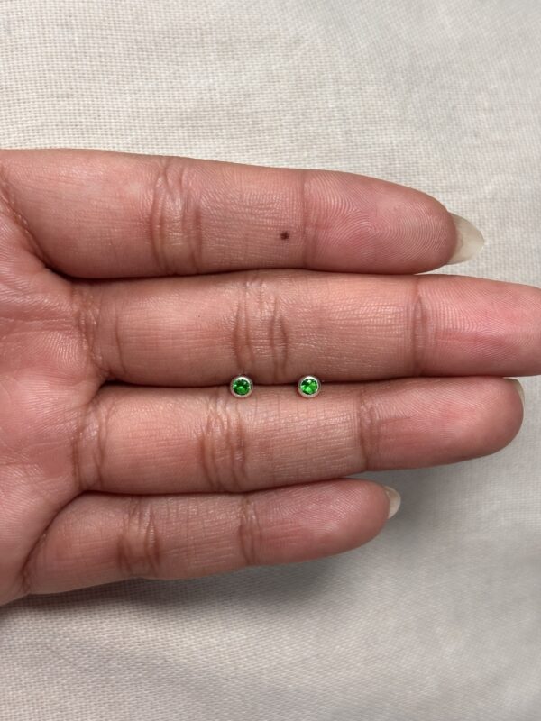 Topo mini redondo verde con rosca de seguridad