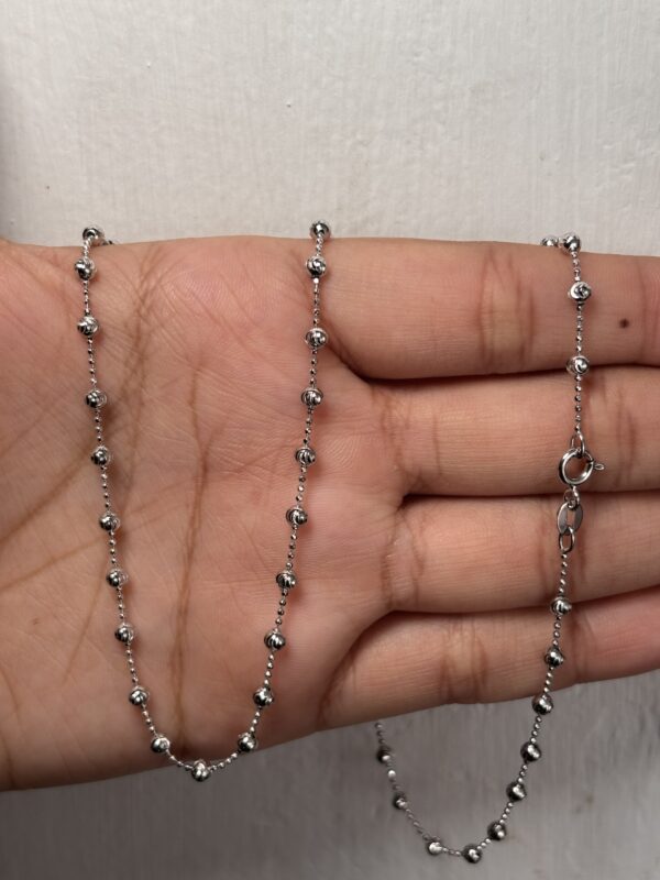 Cadena militar diamantada 55cm (2mm)